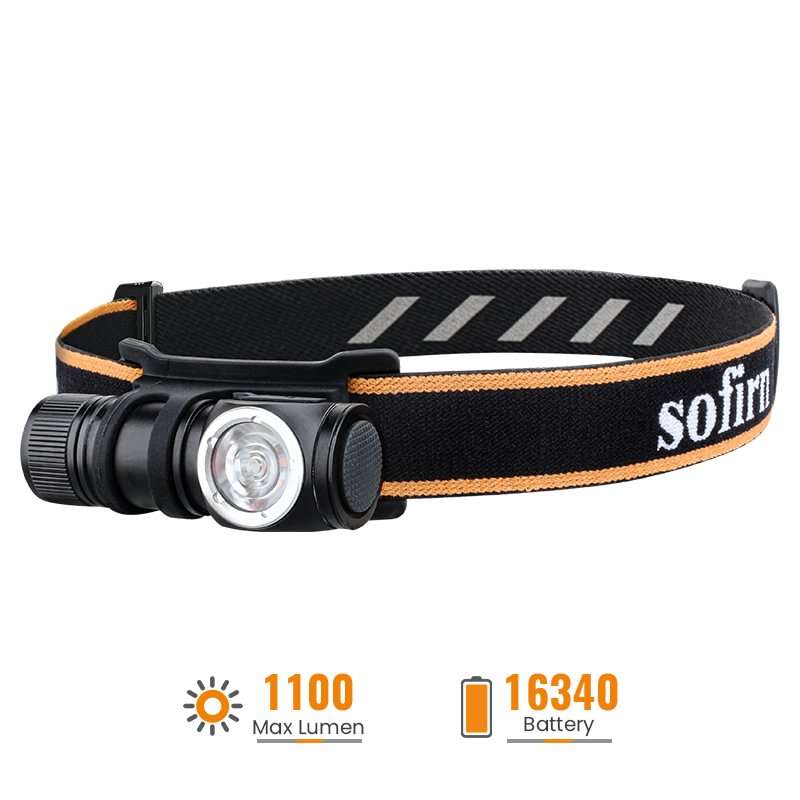 Sofirn HS10 1100 Lumen 129m Throw Rechargeable Headlamp with 18650 Battery