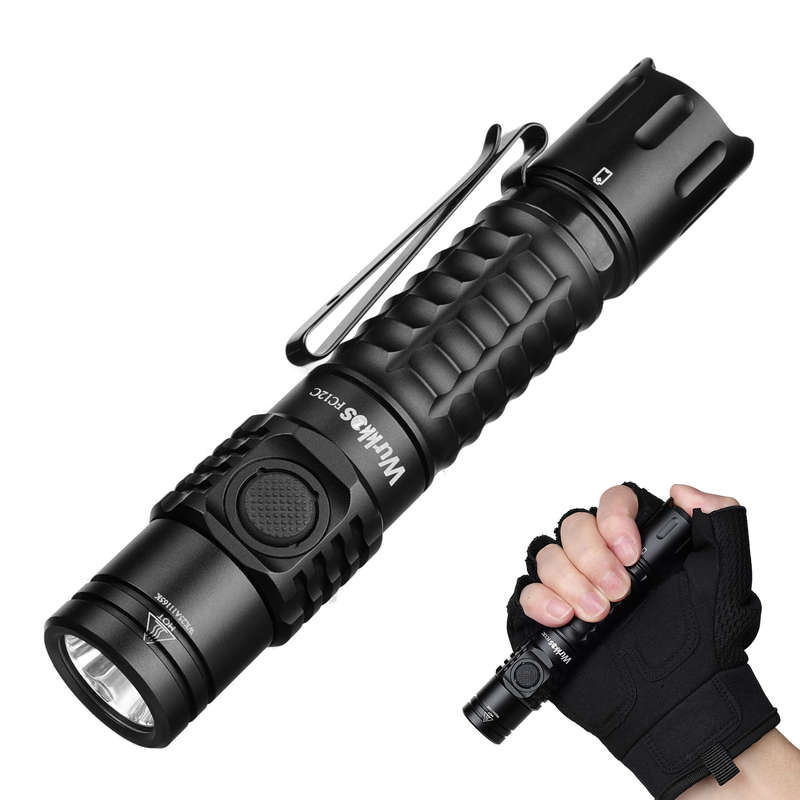 Wurkkos FC12C 2000 Lumen 345m Throw Rechargeable Flashlight with 18650 Battery