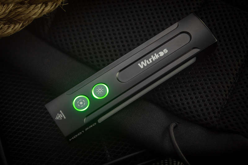 Wurkkos HD01 Pro 1200 Lumen 157m Throw Rechargeable EDC Flashlight with Built-in Battery