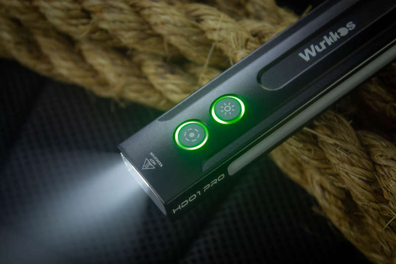 Wurkkos HD01 Pro 1200 Lumen 157m Throw Rechargeable EDC Flashlight with Built-in Battery
