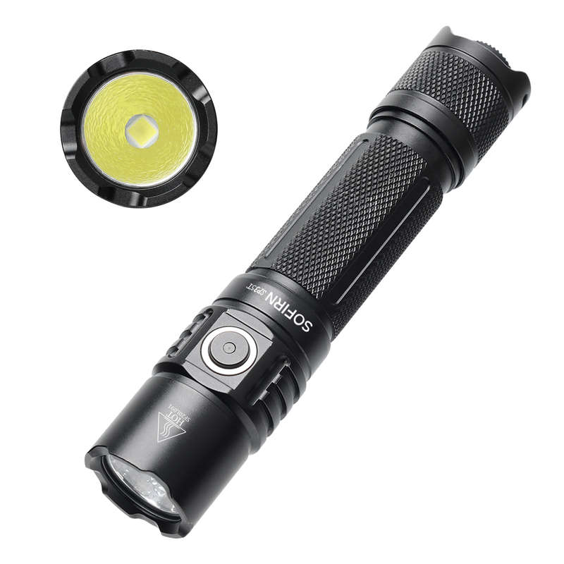 Sofirn SP35T 3800 Lumen 280m Throw Rechargeable Tactical Flashlight with 21700 Battery