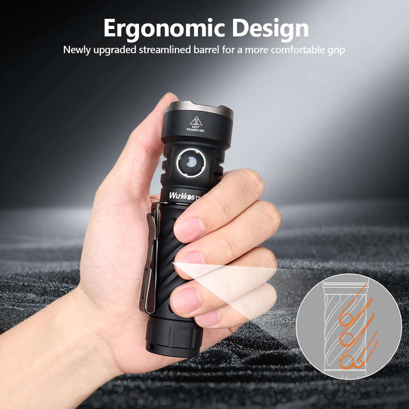 Wurkkos TS26S 3100 Lumen 191m Throw Rechargeable Flashlight with 21700 Battery