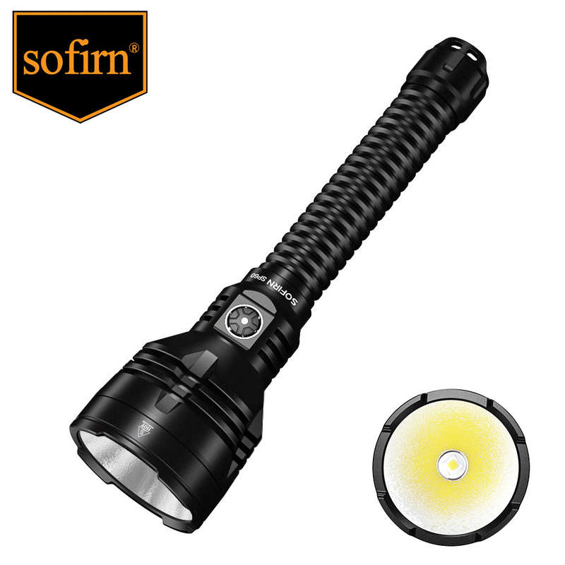 Sofirn SP60 6800 Lumen 915m Throw Rechargeable Flashlight with 21700 Batteries