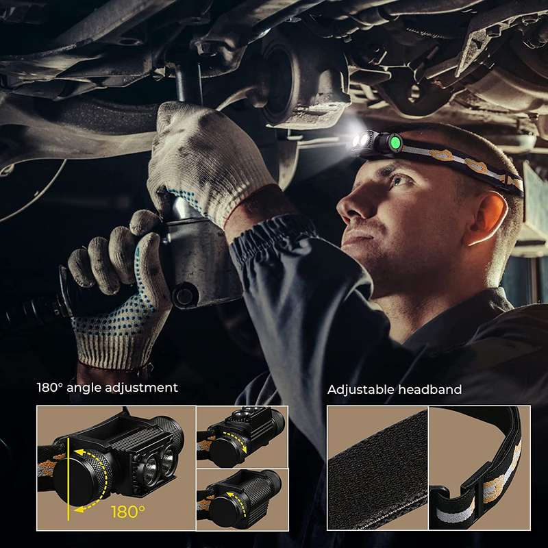 Wurkkos H25L 1000 Lumen 160m Throw Rechargeable Headlamp with 18650 Battery