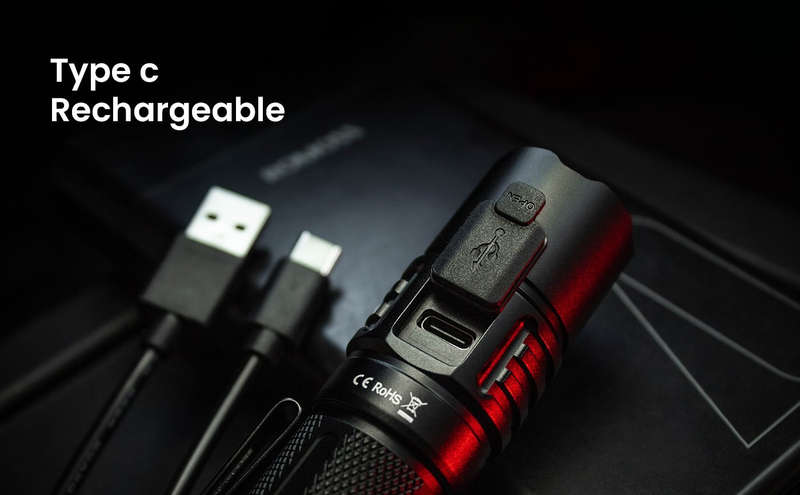 Sofirn SP35T 3800 Lumen 280m Throw Rechargeable Tactical Flashlight with 21700 Battery
