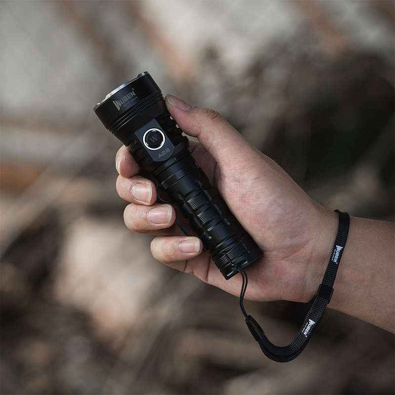 Wuben A22 4500 Lumen 320m Throw Rechargeable LED EDC Flashlight with 21700 Battery