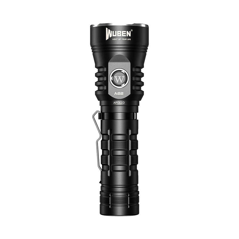 Wuben A22 4500 Lumen 320m Throw Rechargeable LED EDC Flashlight with 21700 Battery