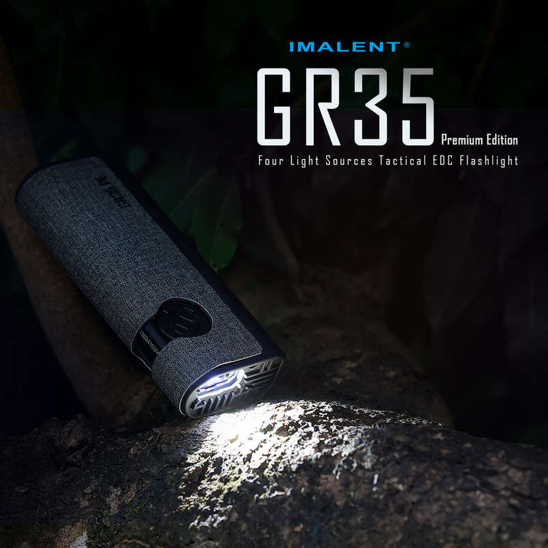 Imalent GR35 Green Laser 2800 Lumen 426m Throw Rechargeable EDC Flashlight with Charging Case