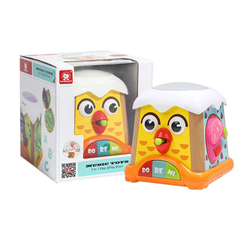 TopBright - 5-in-1 Step & Play Drum- Damaged Packaging