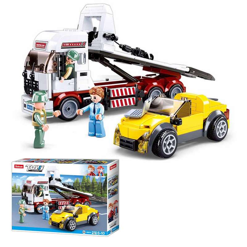 Sluban - Town - Car Trailer - 338pcs