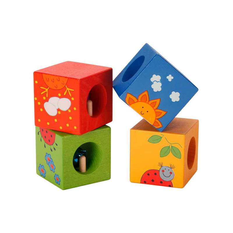 Classic World - Discovery Cubes with Animal Puzzle - 4pcs