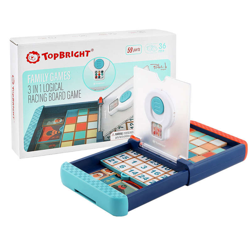 TopBright - 3-in-1 Strategy Game with Activity Book