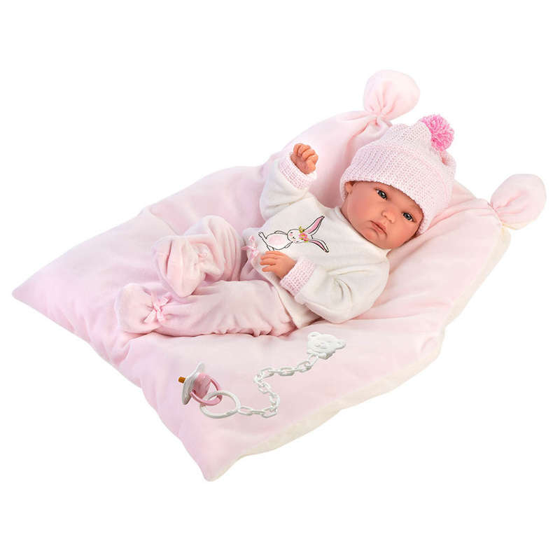 Llorens - Bimba Baby Girl Doll & Cushion - 35cm