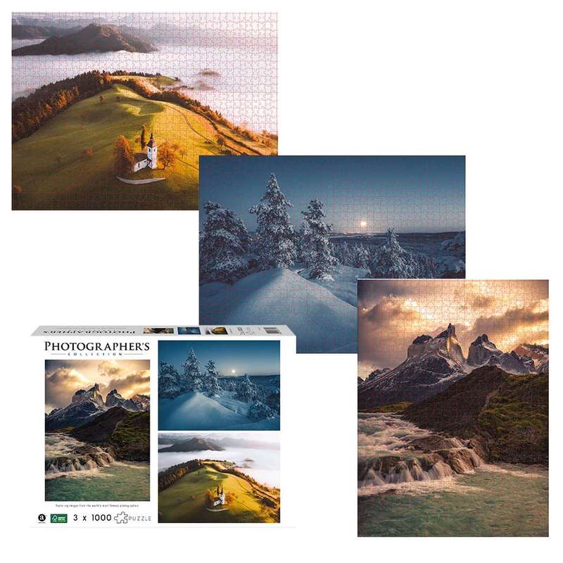 Ambassador - Photographers Collection: 3 x 1000 Piece Puzzle Bundle - Iconic Natural Wonders