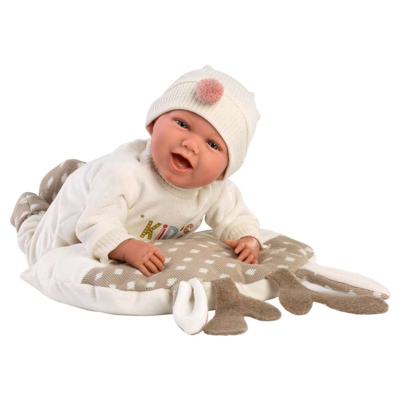 Llorens - Baby Girl Doll with Forest-Themed Blanket, Clothing & Accessories: Mimi - 40cm (Mechani...