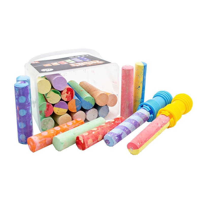 Jar Meló - Sidewalk Chalk Washable - 24 Colour Kit