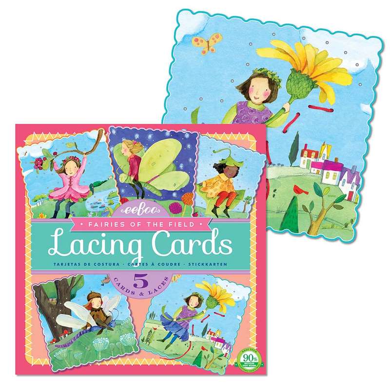 eeBoo - Fairies of the Field Lacing Cards