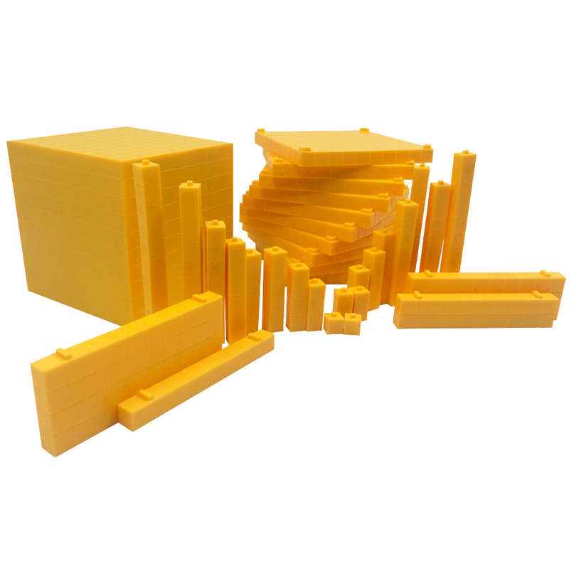 Gigo - Base Ten Linking Set - Yellow - 121pcs Polybag