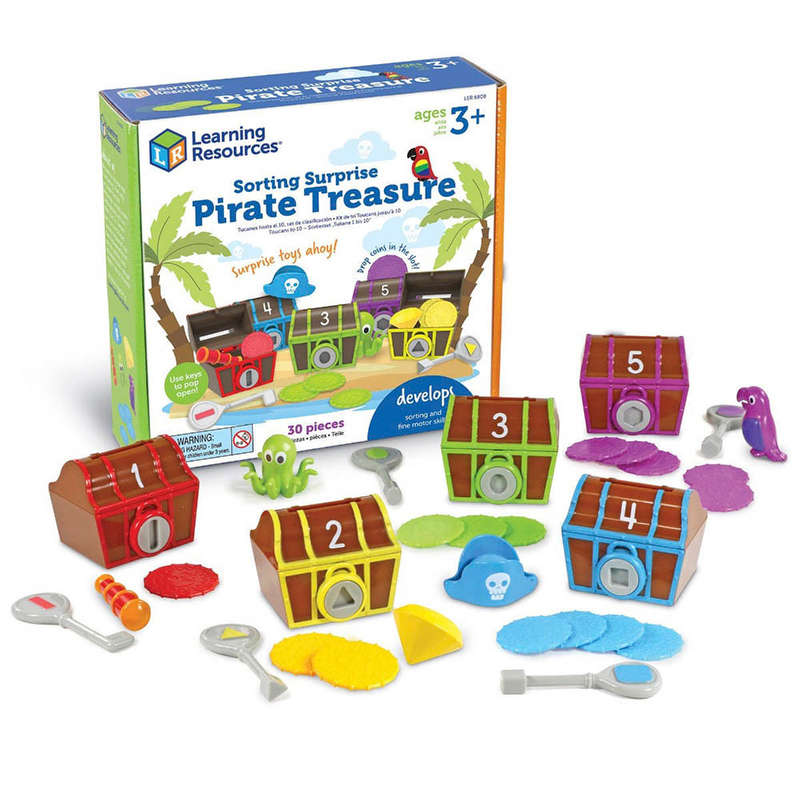 Learning Resources - Sorting Surprise Pirate Treasure- Packaging Damaged
