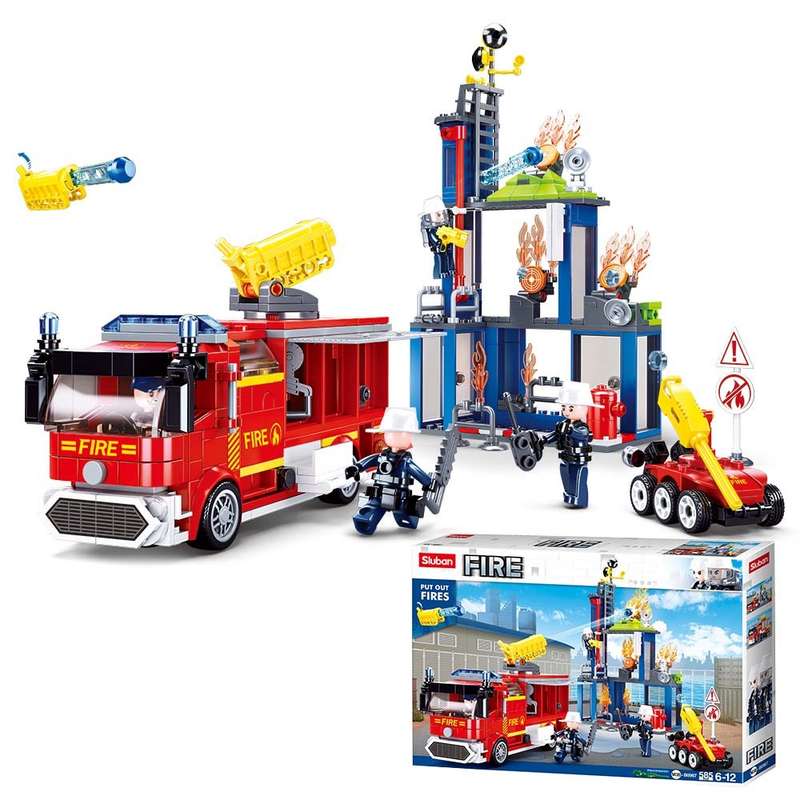Sluban - Fire - Fire Fighting Training Center - 585pcs- Packaging Damaged