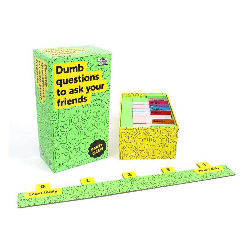 Big Potato Games - Dumb Questions To Ask Your Friends - Party Card Game - 3-8 Players- Packaging ...
