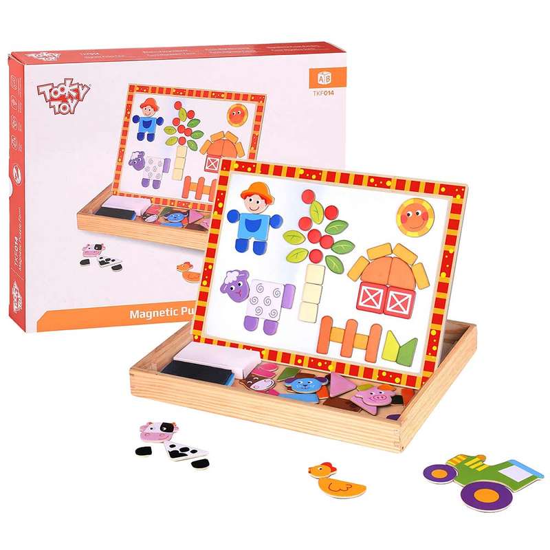 TookyToy - Magnetic Puzzle - Farm- Damaged Packaging