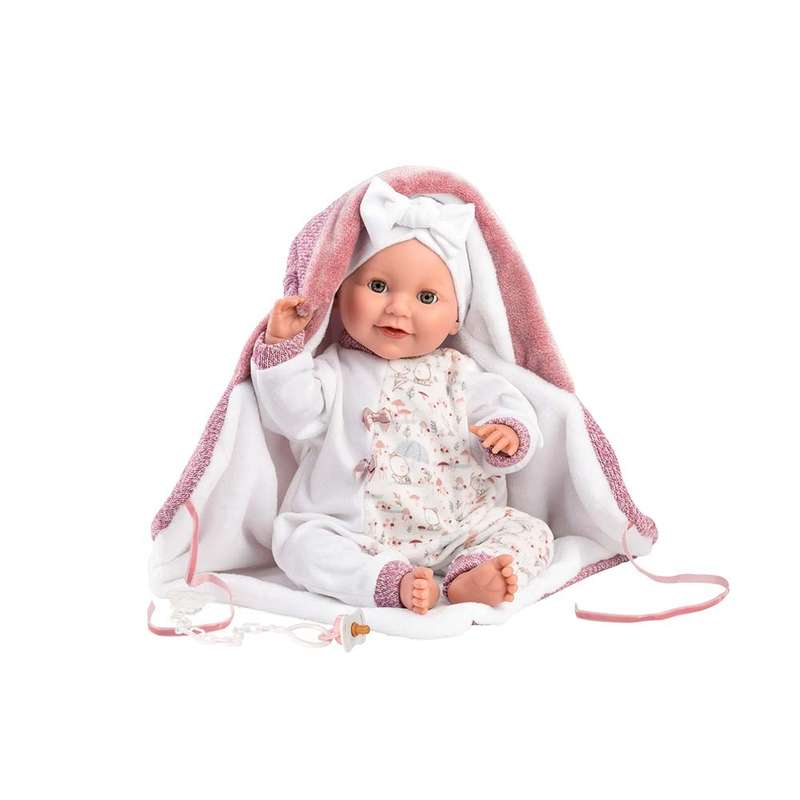 Llorens - Baby Girl Doll With Clothing And Accessories: Heidi Llorona With Blanket - 42cm (Crying...