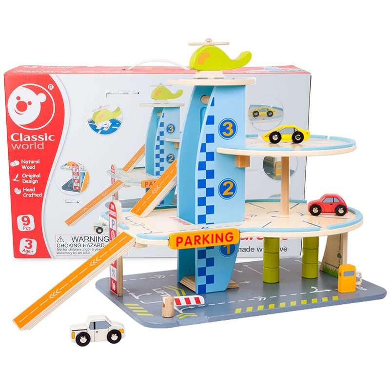 Classic World - Pretend & Play - Parking Garage- Packaging Damaged