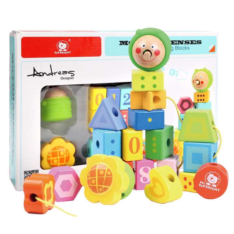 TopBright - Caterpillar Lacing Beads- Packaging Damaged