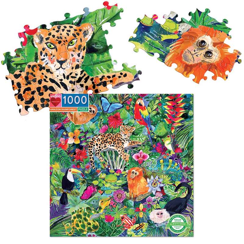 eeBoo - Amazon Rainforest 1000pc Puzzle