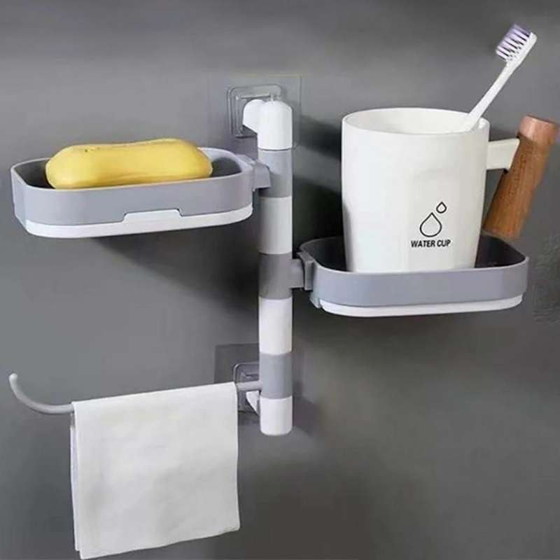 Wall-Mounted Rotating Soap Holder