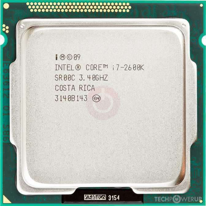 Intel Core i7 2600K Quad Core and 8Threads up to 3.8Ghz with Unlocked Multiplier