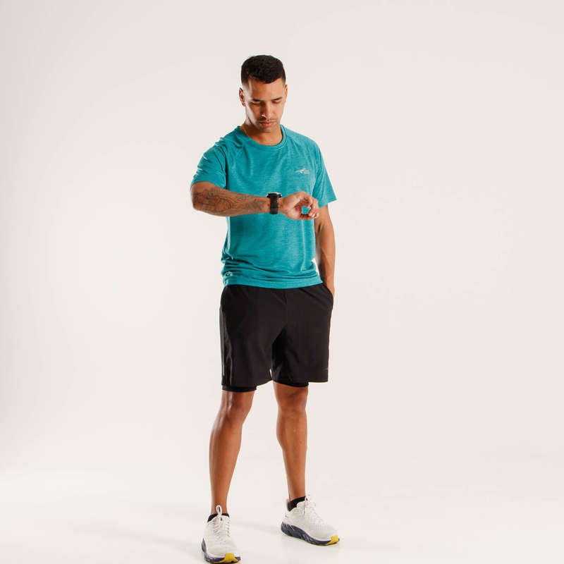 First Ascent Men's Corefit Running Tee GU High