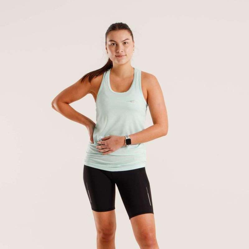 First Ascent Ladies Corefit Running Vest Fair Aqua