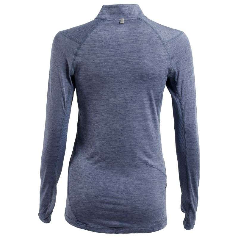 First Ascent Ladies Kinetic 1/4 Zip Top Blue Head Lizzard