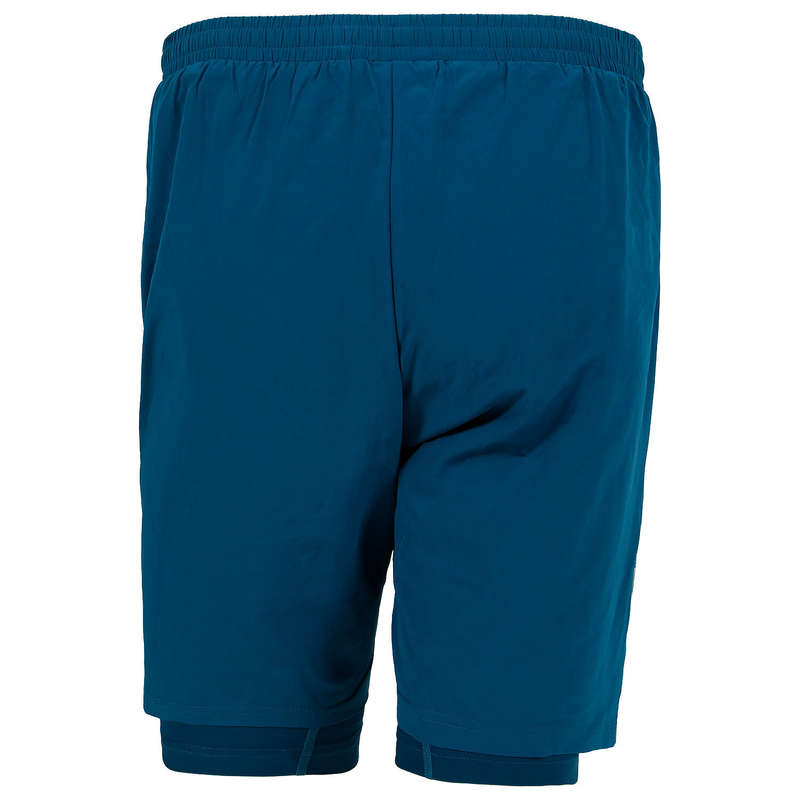 First Ascent Men's Corefit 2in1 7inch Running Shorts Blue Ink