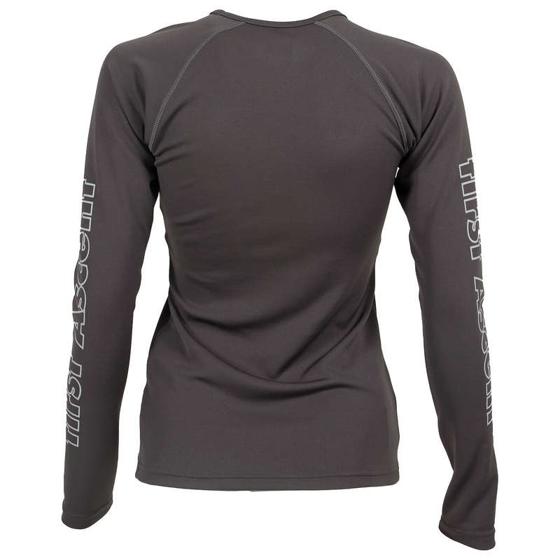 First Ascent Ladies Bamboo Thermal Long Sleeve Baselayer (Performance Grey)