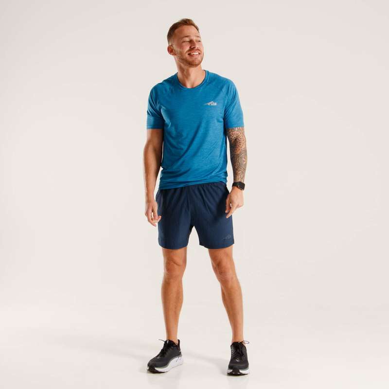 First Ascent Men's Corefit 5 Inch Shorts Navy