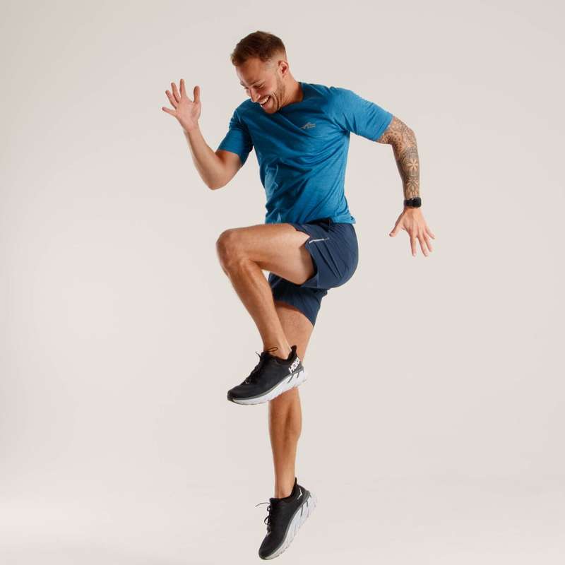 First Ascent Men's Corefit 5 Inch Shorts Navy