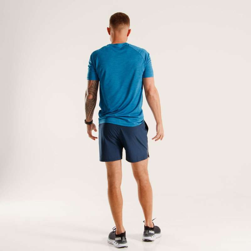 First Ascent Men's Corefit 5 Inch Shorts Navy