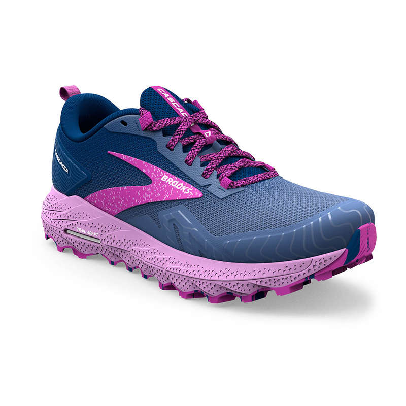 Brooks Cascadia 17 Trail Running Shoes Ladies (Navy/Purple)