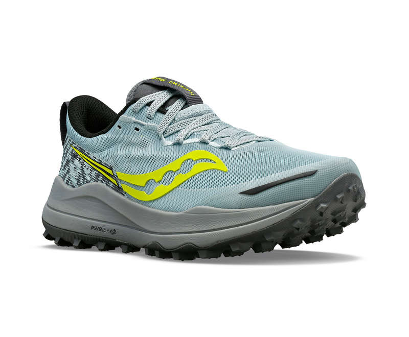 Saucony Xodus Ultra 2 Trail Running Shoes Ladies (Glacier/ Ink bleu)