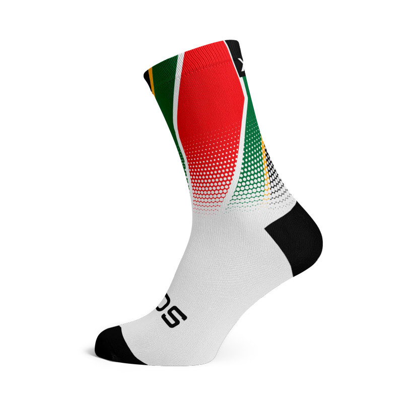 Sox South Africa Flag Socks White