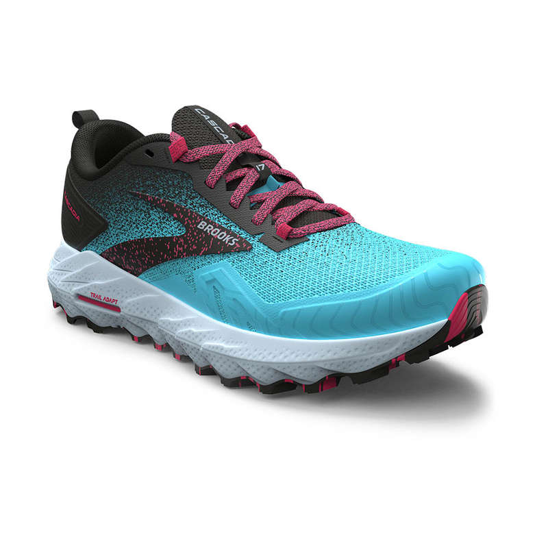 Brooks Cascadia 17 Trail Running Shoes Ladies (Bluefish/Black/Diva Pink)