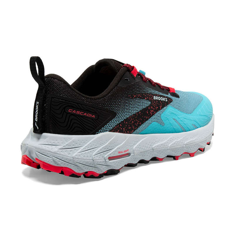 Brooks Cascadia 17 Trail Running Shoes Ladies (Bluefish/Black/Diva Pink)