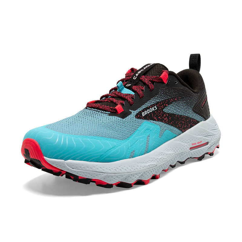 Brooks Cascadia 17 Trail Running Shoes Ladies (Bluefish/Black/Diva Pink)