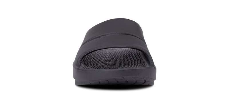 Oofos Slide Sandal Black Unisex