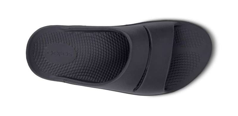 Oofos Slide Sandal Black Unisex