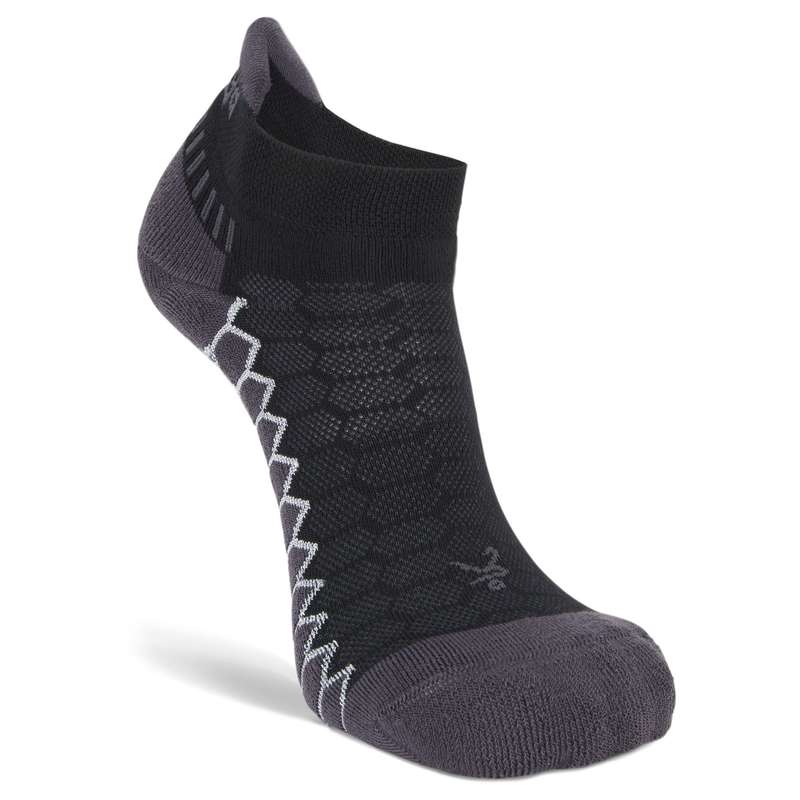 Balega Silver Antimicrobial Noshow Compression Fit Running Socks Black