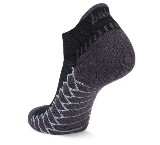 Balega Silver Antimicrobial Noshow Compression Fit Running Socks Black